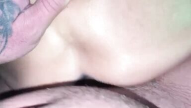 Wet little booty flopping  on a cock doggystyle - 9 image