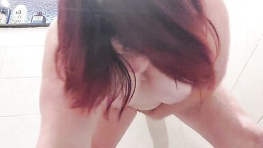 Dildo fuck bathroom front view - 13 image