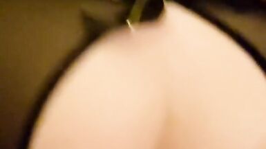 POV Hot brunette sucks and gets fucked doggystyle until he creampies - 12 image