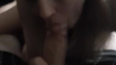 NANNY catches hot dad home from work jacking off to PORN and suck's his hard COCK until he CUMS - 3 image