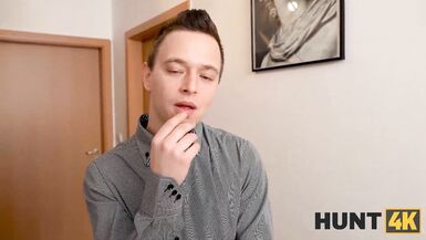 HUNT4K On Christmas lucky hunter manages to fuck friends dazzling GF - 2 image