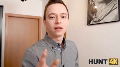 HUNT4K On Christmas lucky hunter manages to fuck friends dazzling GF - 5 image
