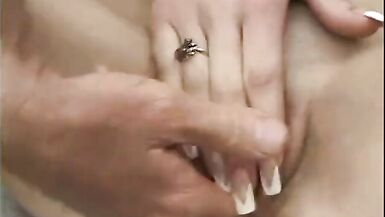 Kinky dude and blonde MILF fuck while being covered in chocolate syrup - 4 image