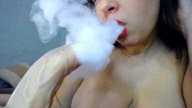 BoobsJob!Smoke fetish! Blowjob!Pussy fuck with toy! - 1 image