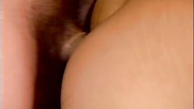 Blonde babe and two bi guys suck and fuck on sofa - 7 image