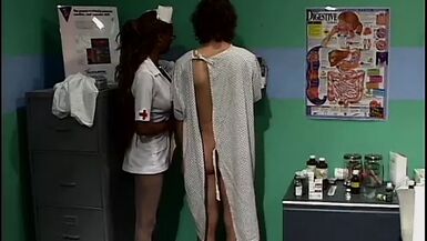 Hot MILF nurse gives sex treatment to a randy patient in emergency room - 1 image