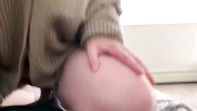 PAWG Sucks her Cum off of my Dick/ Male POV / Jerks me off after I Cum - 5 image