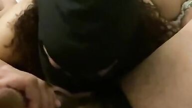 Submissive Bbw begged me to suck my balls, collared and leashed her then she got that nut - 13 image