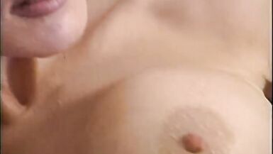Lusty MILF with enormous tits slurps and deepthroats a massive cock then fucks - 4 image