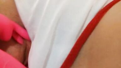 #AngeLove sexy geil milf masterbates geil Krankenschwester ficken Fersen Muschi nass orgasim Mama betrügt Ehemann Sex echte große Titten - 9 image