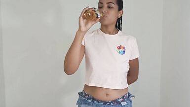 I drink beer, I always burp and wipe my mouth - 7 image