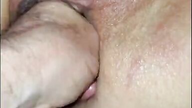 I LOVED cumming in his hand with fisting and clit sucking vibrator.