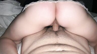 Masked Hot Chick Sucks and Fucks and takes my cumshot in her mouth - 8 image