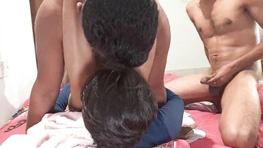 My girlfriend gets fucked by two of use - 2 image
