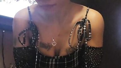 Sucking a lollipop and shoving it in my tight pussy and ass while squirting - 3 image