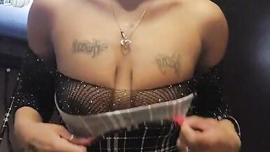 Sucking a lollipop and shoving it in my tight pussy and ass while squirting - 4 image