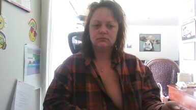 Morning Smoke and Masturbation in the Desk Chair... - 2 image