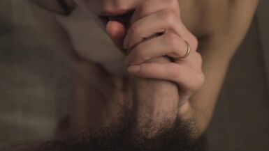 Foot tease turns into fucking with cum in mouth close up - 9 image