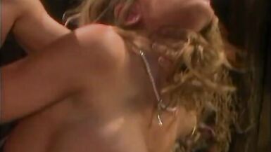 Buff chauffeur lays sexy blonde with big tits on the floor and doggy fucks her - 9 image