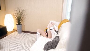 Spying on stepsister while she masturbates - 3 image