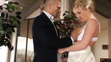 Sexy horny babe with attractive breast suck dick then get babged in the ass