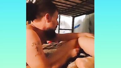 AMATEUR HOMEMADE COUPLE TOY PLAY - 7 image