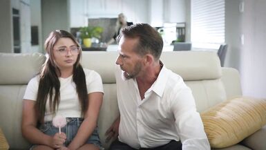 Foster daughter Cassidy Klein is excited to move in with her lesbian foster moms Jelena Jensen and Sarah Vandella and do their family 3some bondings. - 6 image