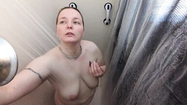 Chubby Married Cheating MILF Wife Showers For Her Boyfriend - 14 image
