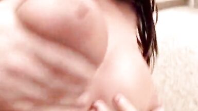 Brunette with amazing tits deeo thraots a cock then sits on it on the floor - 6 image