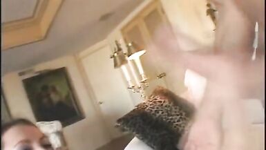 Horny brunette MILF gets shaved cunt plowed and cum on her face - 4 image