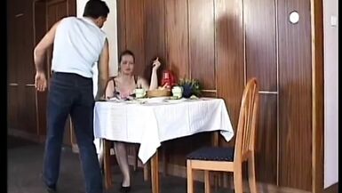 Blond country housewife gets her slammed outdoors - 1 image