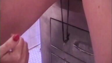 MILF dominatrix teases her blonde female sex slave with pussy clips - 14 image