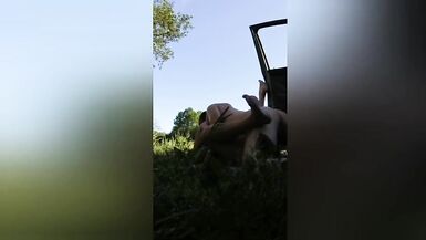 Stranger fuck chubby wife in car - 9 image