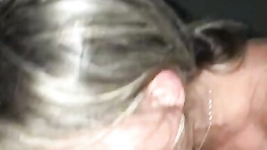 Part 1 of 2: Hot Milf Sucks Big Cock Forever. Part 2: Swallowing Facial. - 15 image
