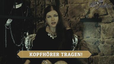 ASMR whispering with german sexy dominatrix come on and become my slave toy