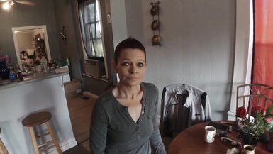 Face fuck my bro's dirty whore of a mother.  He owes me money, and I do it to her because I can - 2 image