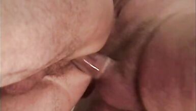 Short haired blond and bi stud suck and fuck with tattooed male - 14 image