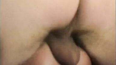 Dirty blonde in fishnet top has hardcore threesome with two studs - 15 image