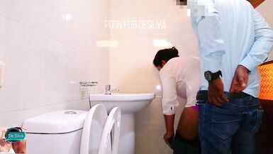 Quick Fuck With My Office Hot sexy Girl in The Office Bathroom - 15 image