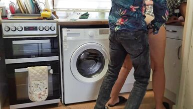 Desperate Housewife Wearing a Very short top gets it in the kitchen - 4 image