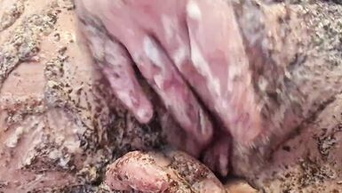 Cake sitting and getting very messy cake & dildo fun - 14 image