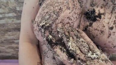 Cake sitting and getting very messy cake & dildo fun - 7 image