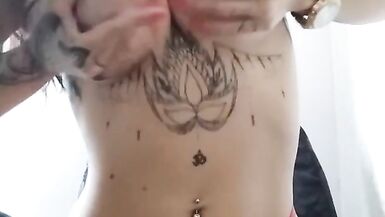 Fat Clit Big Tits and Red Dildo until Orgasm Contractions n Pulsating Pussy - 3 image