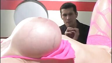 Guy whip creams and rails dirty pretty busty blonde on the floor - 3 image