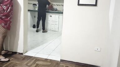 Cuckold fucking my best friend's wife while she is in the kitchen What a good woman she has - 6 image