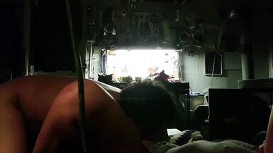 Garage fuck with PAWG sucking dick and riding cock hard - 15 image