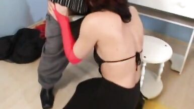 Elegant redhead loves to blow a cock and then get drilled on bed - 4 image