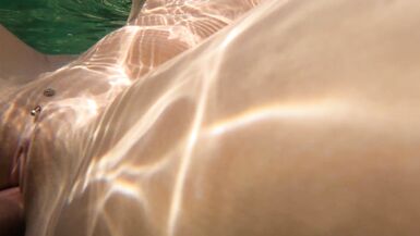 4K Crazy Sex Underwater Great Anal Creampi in the water JessiJek - 4 image