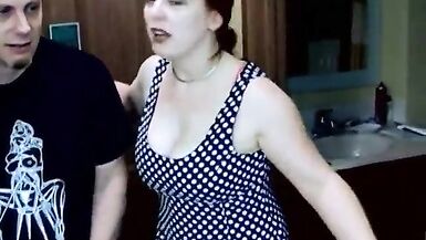 Hot redhead milf sucks cock and takes it deep inside from behind - 2 image