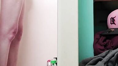 Fucking my dildo in the shower - 11 image